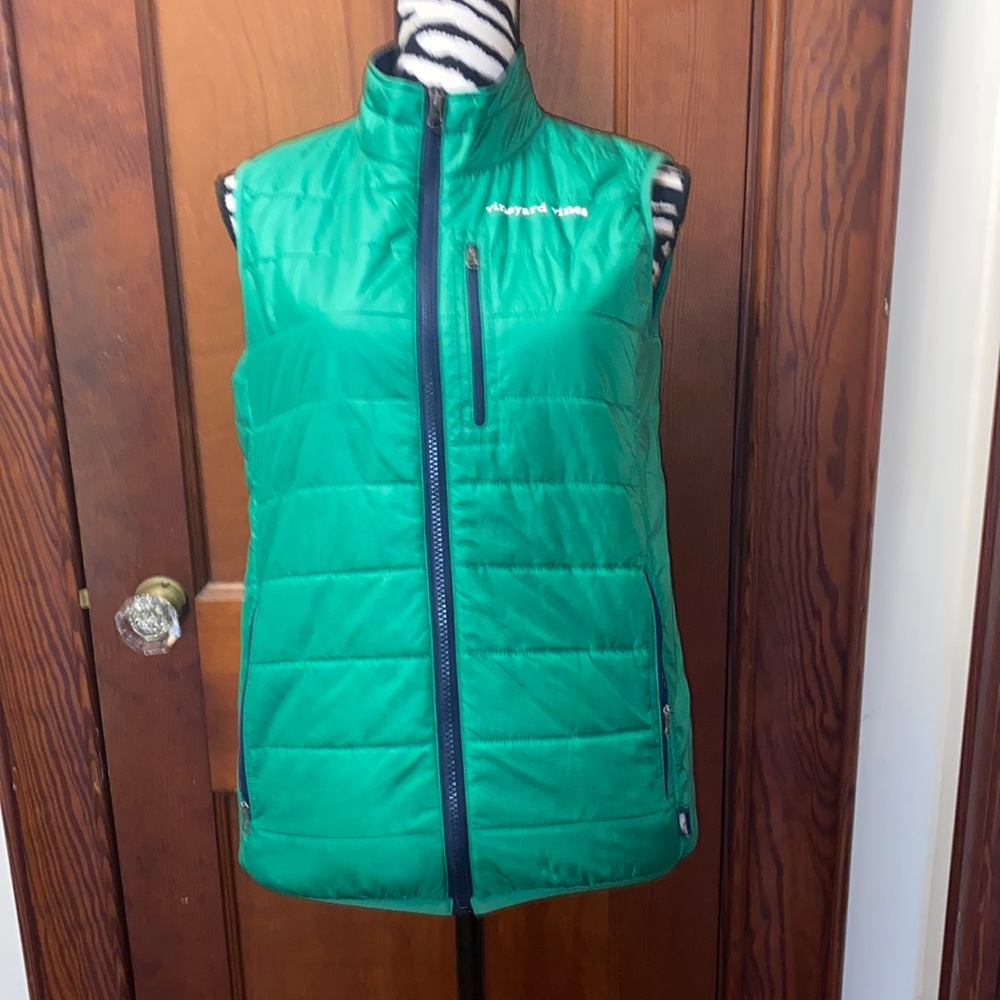 Vineyard Vines Green Puffer Vest for Kids